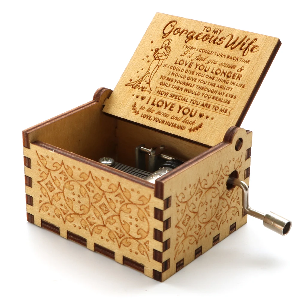 To my son gift Wooden Music Box You Are My Sunshine Birthday Gift Christmas New Year Gift