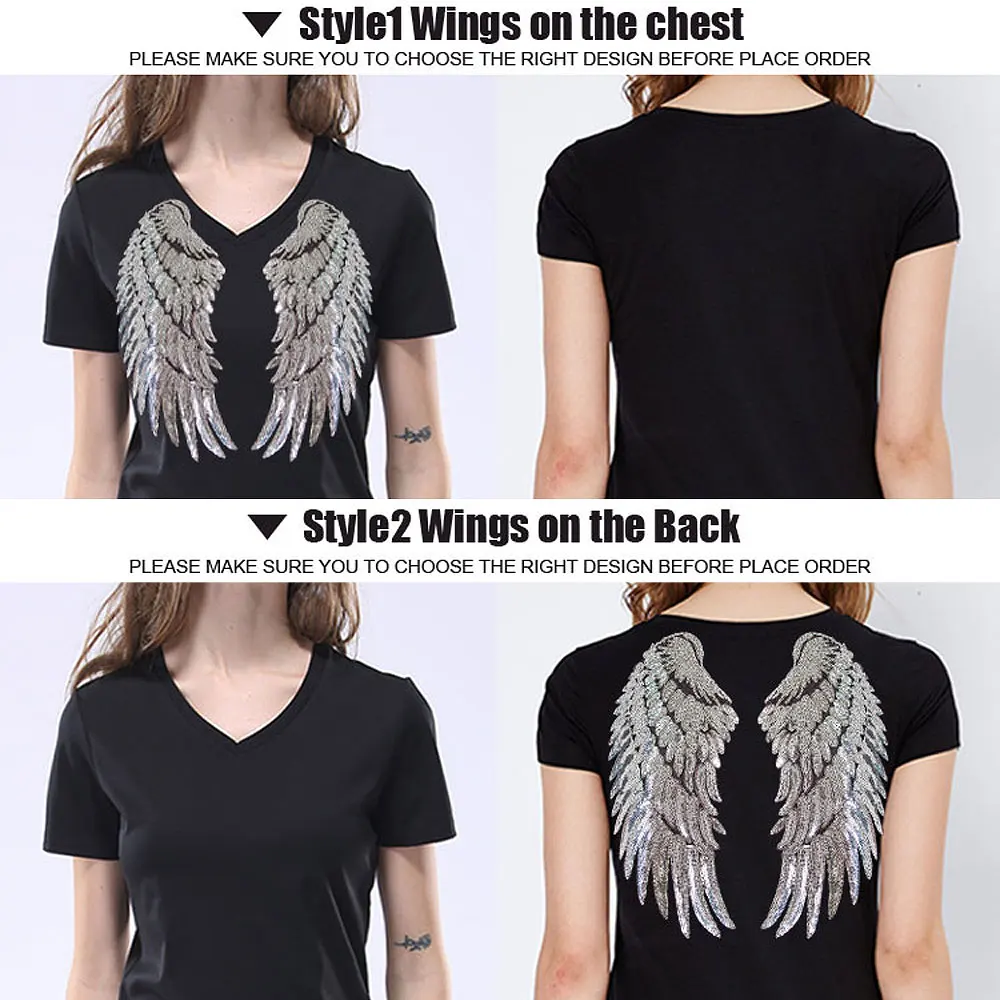 【BAUF】ANGEL WING SLIM FIT T-SHIRT Amazon.com: Angel Wings T-Shirt : Clothing, Shoes & Jewelry