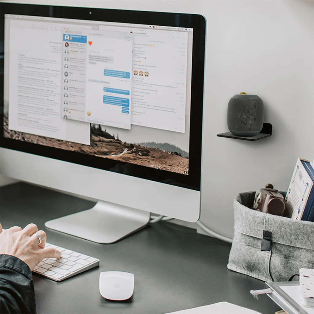 Acrylic Wall Mount Multifunctional Wall Mount Display Shelf for Webcam Cell Phones Router Accessories for BOSE Soundlink Revolve