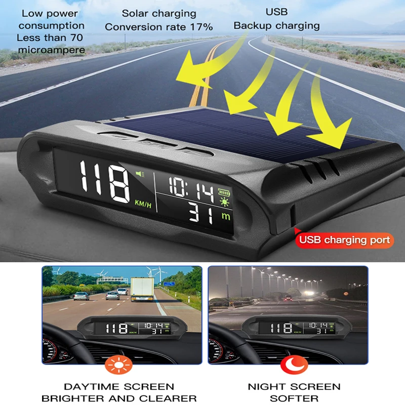 Universal X98 Car Wireless Hud Display Digital Gps Speedometer