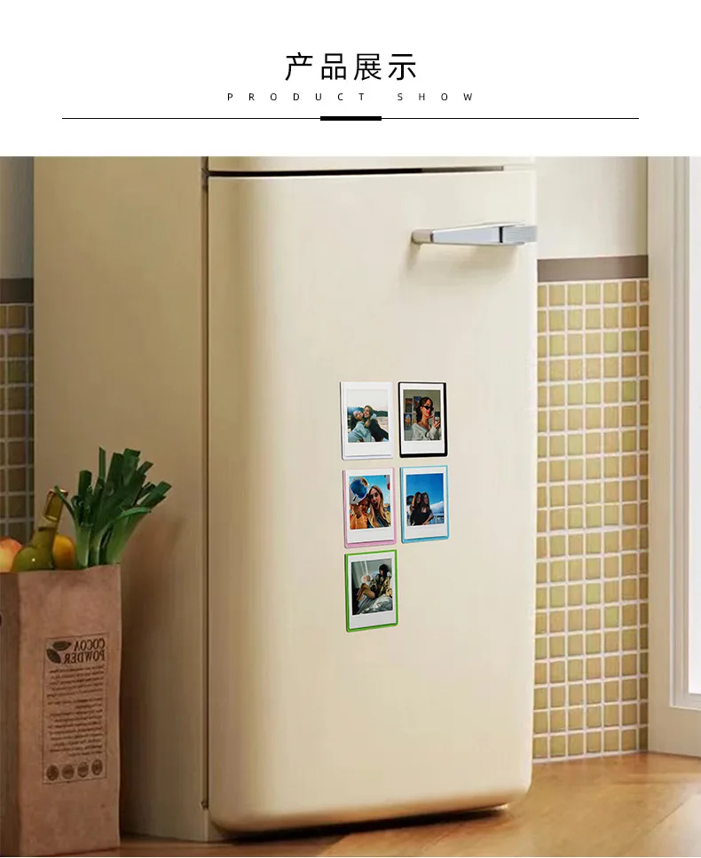 5pcs 4-Inch SQ Photo Frame Magnetic Suction Creative Refrigerator Sticker for Fujifilm Instax Square SQ1 SQ6 SQ40 Camera Films
