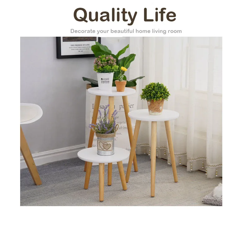 Solid Wood Flower Stand, Plant Stand, Flower Pot,Garden Decoration, Bonsai Display Stand Living Room Balcony Flower Stand Stool