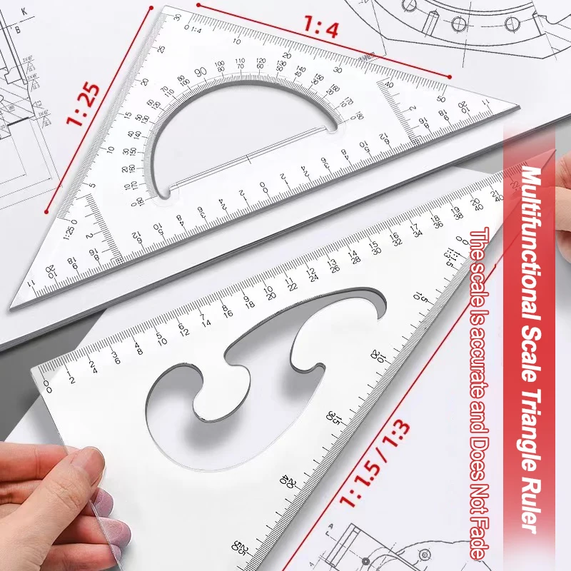 Mechanical drawing tool set, compass for professional drawing, engineering drawing tool kit for college students, engineering dr