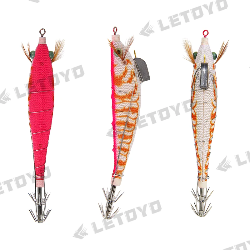 LETOYO Luminous Squid jig steel wire bait Artificial Baits squid lure EGI sutte For Octopus Cuttlefish sea fishing supplies