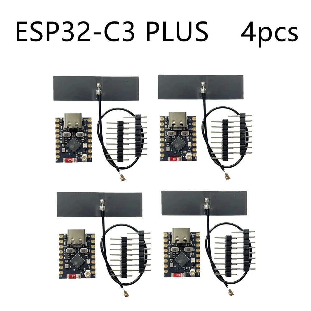 ตัวเลือกสินค้า บอร์ดพัฒนา ESP32-C3 SuperMini Plus RGB LED Antenna WiFi รุ่นสีแดง