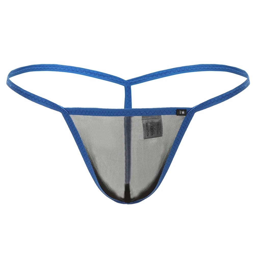 Men Sexy Mesh Pouch Thongs G-Strings Lingerie Transparent Breathable Sissy Gay Briefs Adult Underwear For Man Unisex Panties