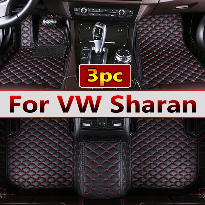 

Car Floor Mats For Volkswagen VW Sharan 7N 7seat 2010~2022 Auto Leather Floor Mat Rugs Pad Interior Parts Car Accessories 2012