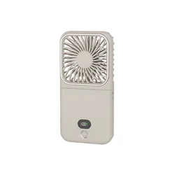 Compact Foldable Desk Fan with Rechargeable Battery and Adjustable Speeds (Yellow)