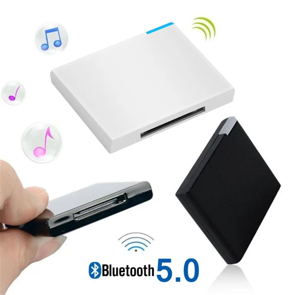 30 Pin Bluetooth-compatible 5.0 Audio Receiver Stero Wireless Music Adapter A2DP For iPod/iPhone Speaker Sound Dock