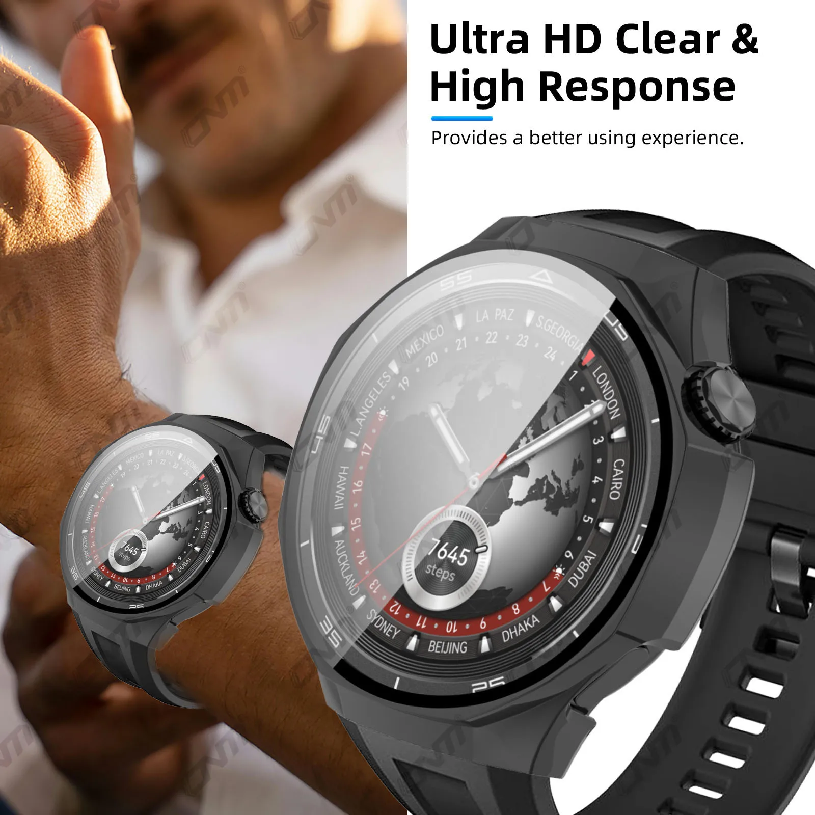 Glass+Case for Huawei Watch GT 5 41/42/46mm Tempered Glass Screen Protector&Hard PC Protective Bumper Huawei GT5 Pro Accessories 6
