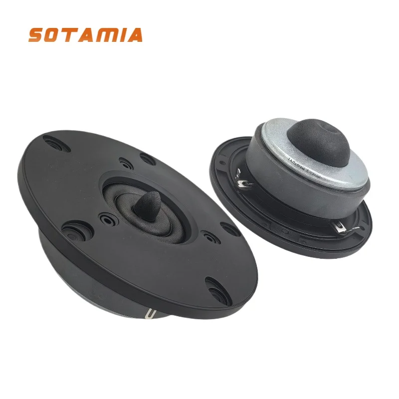 SOTAMIA2Pcs4InchTweeterHIFISpeakerSilkFilm4Ohm50WHighFrequencyTrebleLoudspeakerDIYBookshelfBluetoothSpeaker