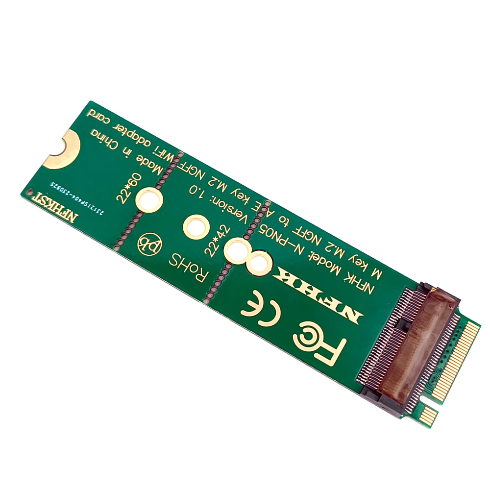 M key to A E Key NGFF slot WIFI Wireless Network Card M2