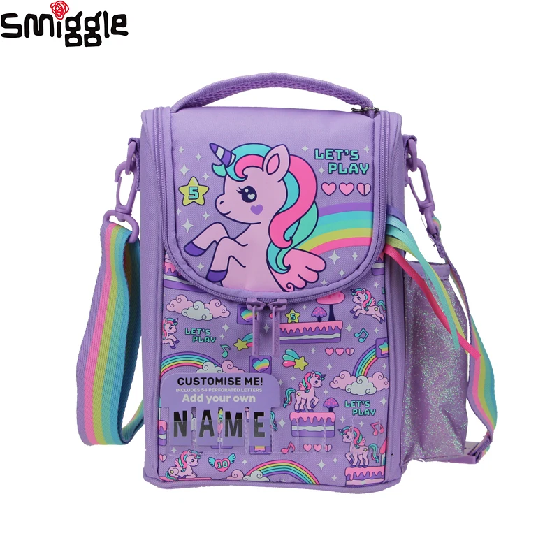 Smiggle パープル ユニコーン柄 ランチバック、ショルダーバッグ S854cbb66fcaa40f39215aeb09962e