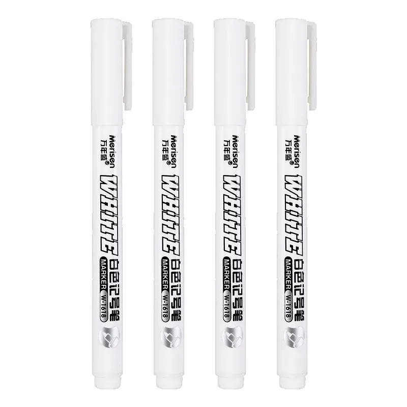 White Waterproof Marker Pens - 2.0mm for DIY Graffiti & Sketching