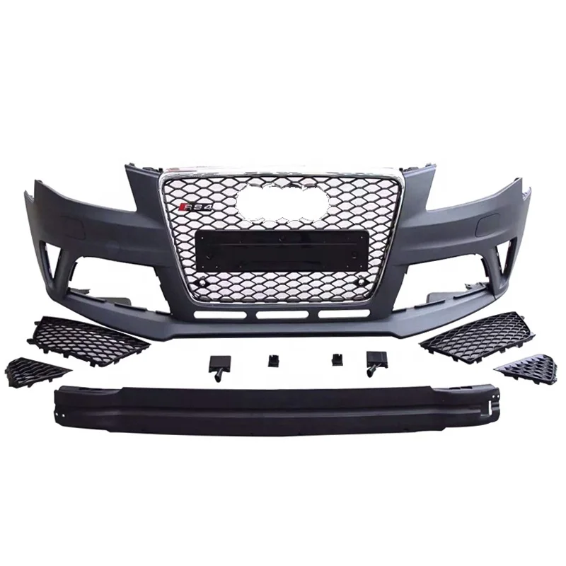 

Car bumper for A4 S4 Front bumper with grill for A4 S4 B8 Car bodykit for A4 S4 bumper 2008 2009 2010 2011 2012