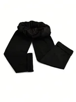 Large women's autumn and winter fashionable casual straight leg pants with slight stretch waist and pocket for home use wide leg - Image 5
