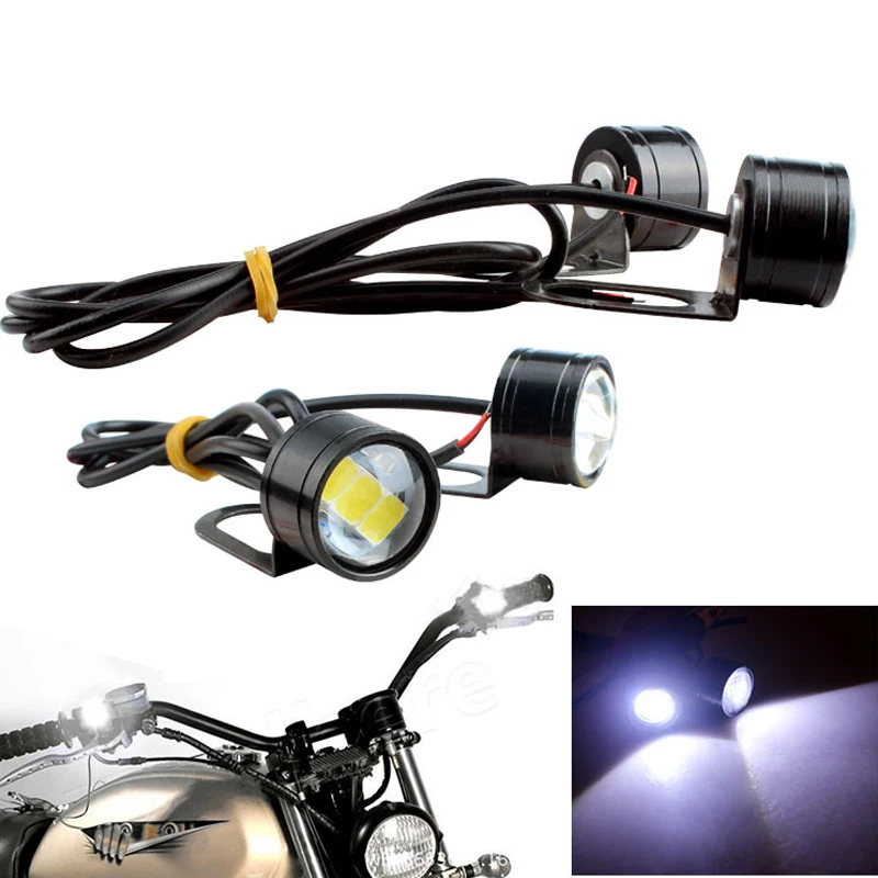 

23mm Eagle Eyes Motorcycle LED Light 12V 5730 3SMD Daytime Running Lights 2pcs DRL Car Turn Signal Lamp Waterproof