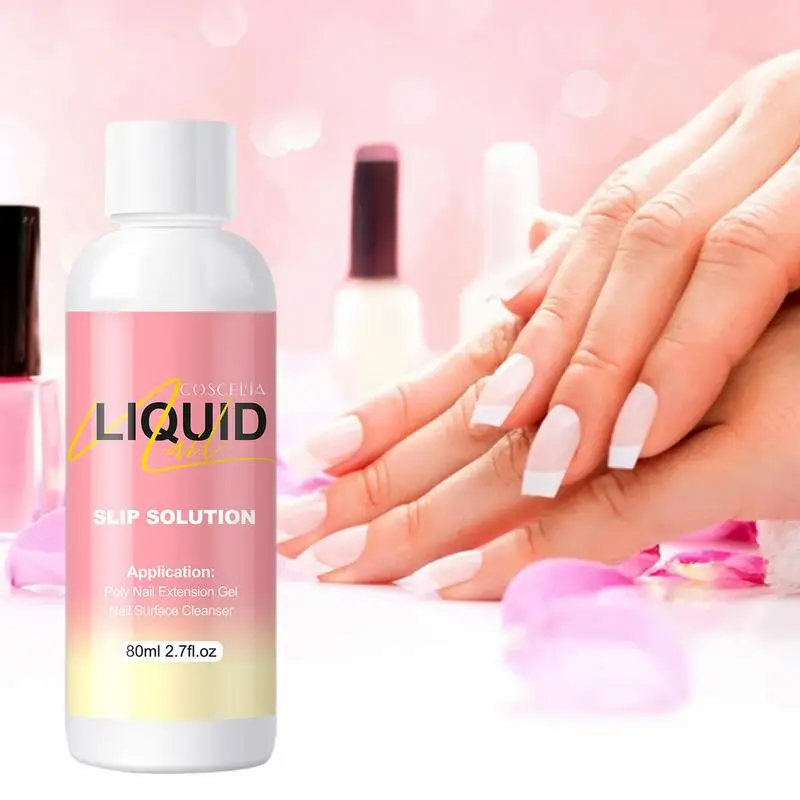 

Sdotter Nail Extension Gel Quick Poly Slip Solution 80ml Nail Extension Gel Liquid Solution Nail Gel Builder Liquid DIY