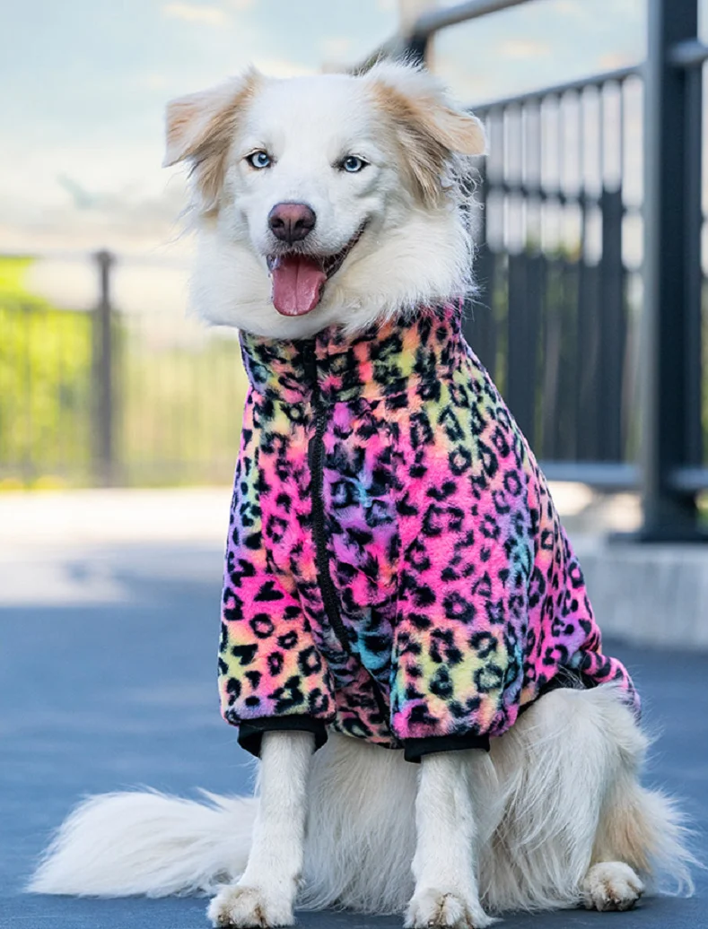 Warm Coat for Large Dog Cat and Dog Zip Coat Autumn and Winter