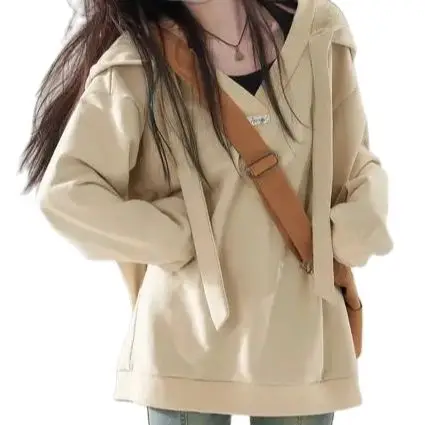 Korea Women'S Hoodies Pullover Hood Popular Autumn Winter Spring Autumn Top New Style Minority