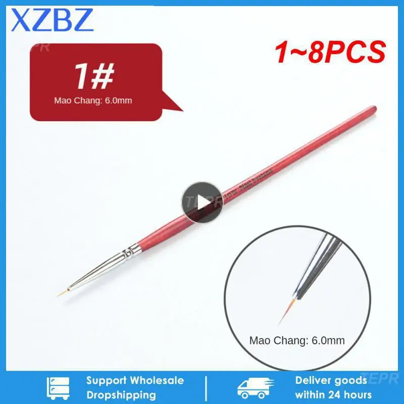 

Nail Pen Multifunction Smooth Portable Easy To Extend Nail Art Nail Enhancement Pen Redwood Pole Nail Nail Brushes
