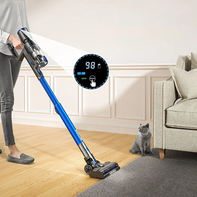 22kpa Handheld Wireless Vacuum Cleaners With Led Light 250w For Home
