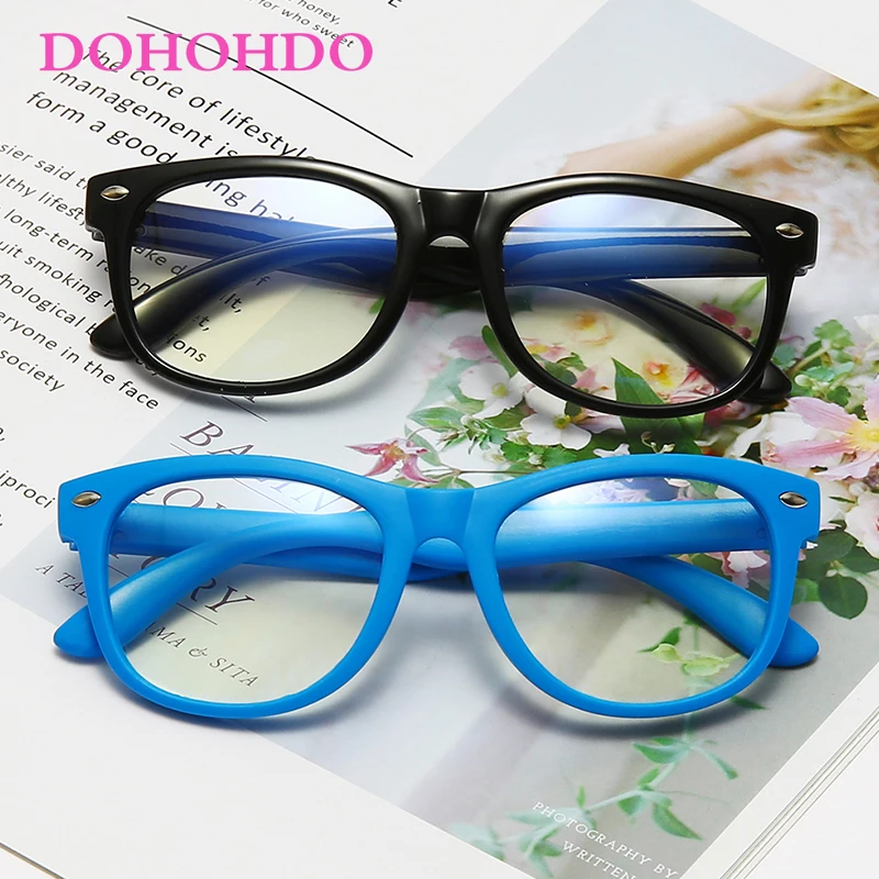 High Quality Anti Blue Light Glasses For Kids Children TR90 Flexible Frame Boy Girls Computer Clear Lens Blocking Eyeglasse