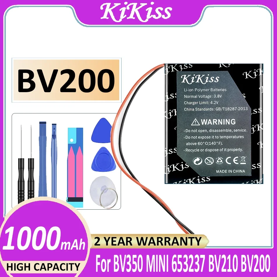 

Аккумулятор KiKiss 1000 мАч для BV350 MINI BV210 BV200 653237, цифровая батарея