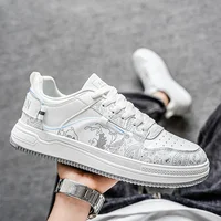 Casual Sporty Men's Board Shoes Breathable Low Top Versatile Fashionable Summer 2025 Cement Ground Suitable Flat Laced