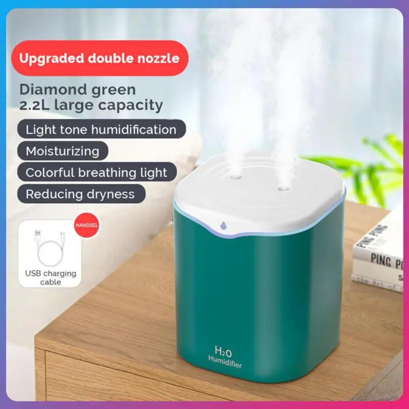 

Usb Aromatherapy Large Mist Volume Air Humidifier Silent Double-hole Healthy Air At Home Silent Operation Top-selling Portable