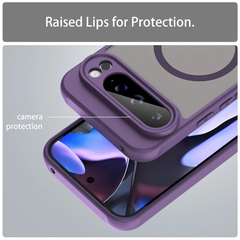 Luxury Slim Matte MagSafe Case with Magnetic Wireless Charging - Hard PC Cover