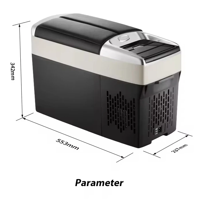 High Quality 11L Portable Fridge Freezer 12 Volt Refrigerator Armrest Box for Car