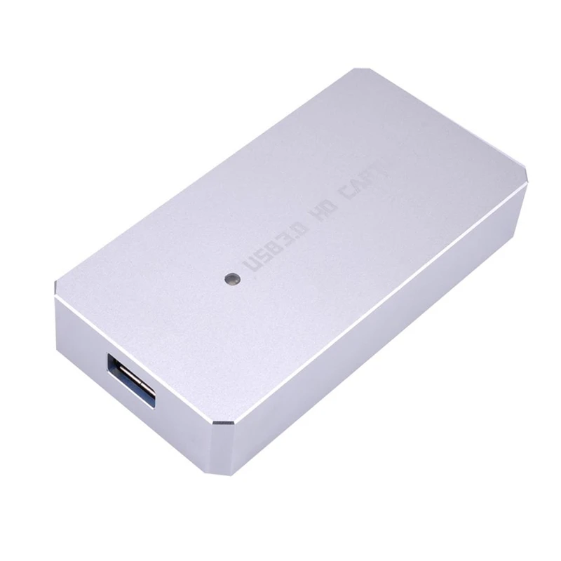 

Aluminum Alloy HDMI To USB 3.0 Video Capture Card 1080P 60fps YUY2 Live Streaming for PS3 PS4 XBox Phone Game Meeting Recording