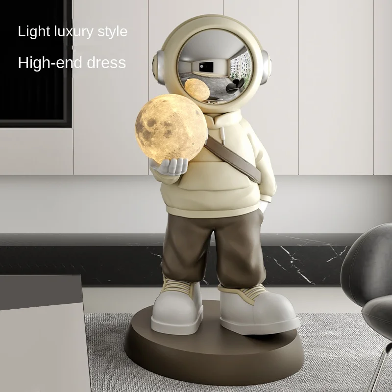 

Modern Art,Astronaut Statue Indoor,Home Decoration,Floor Decor,Living Room Porch Corridor Lamp Decor,Resin Crafts,Nordic Style