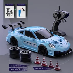 Limited Edition 1:24 RC Drift Racing Car - High - Speed Remote Control Kids Gift (GT3 RS 911 C Box)