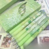 6pcs/set Black Ink Press Gel Pen ST Tip Good-looking Press Pen For School Office And Home for Girls Boys Women Men (Green) 5