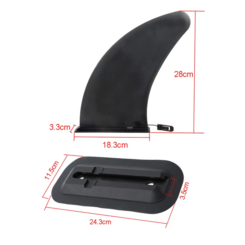 Premium Surf Water Wave Fin Stabilizer - Inflatable Stand Up Paddle Board & Surfboard Slide-in Central Side Fin Accessories