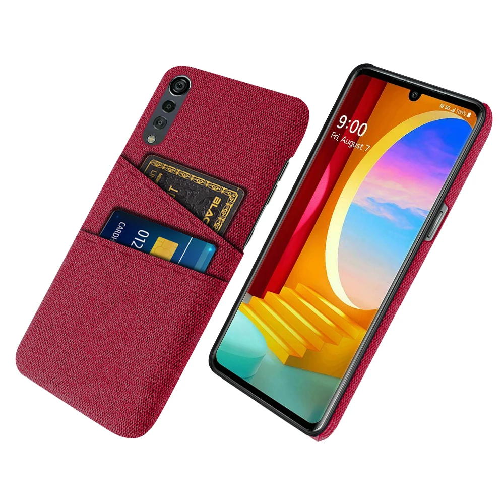 Luxury Fabric Dual Card Wallet Cover