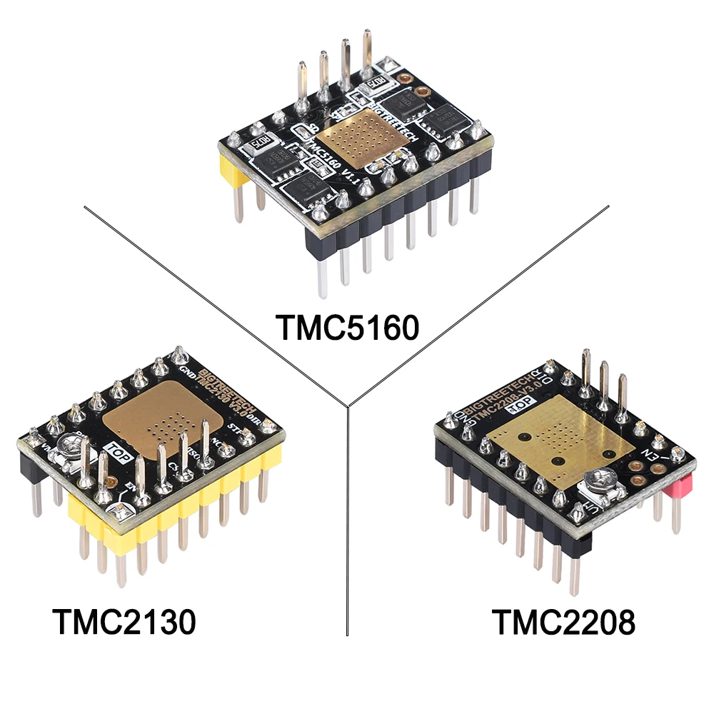 BIGTREETECH TMC2130 V3.0 Stepper Motor Driver TMC2208 UART TMC5160 SPI StepStick Silent 3D Printer Parts SKR V1.3 PRO MKS Board tmc5160 stepper motor driver spi stepstick super silent high power 3d printer parts for mks skr 2 board