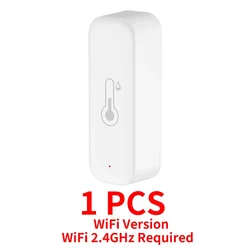 WiFi Smart Home Temperature and Humidity Sensor with App Remote Alarm (WiFi Version)