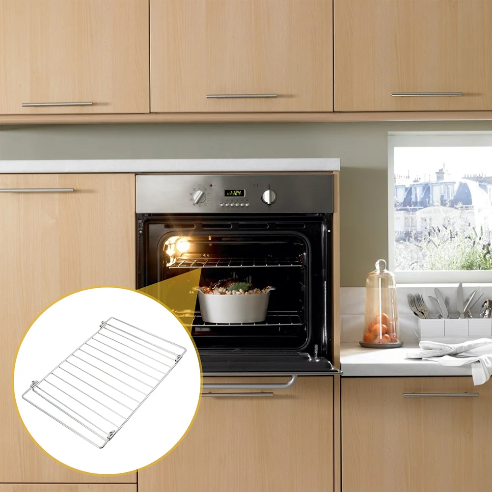 Rack Oven Wire Shelf Barbecue Grid Grill Camping Baking Cookie Bbq Steel Cooling Adjustable Extendable Replacement Universal
