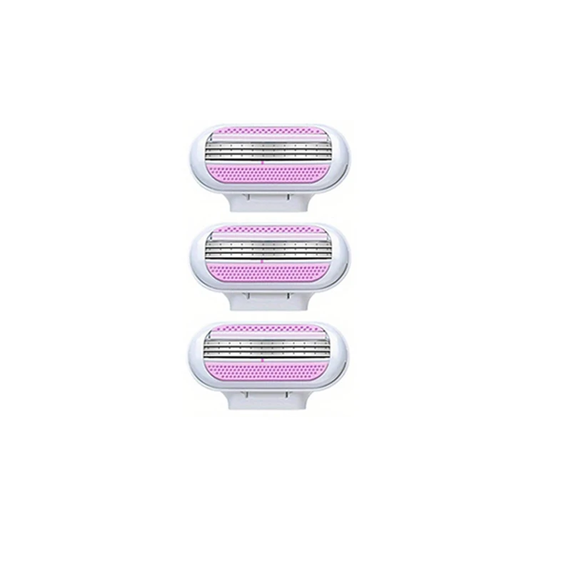 1 Handle + 18 Blade Women Safety Razor Blades Face/ Leg/ Armpit/ Bikini Beauty Hair Removal Shaving Compatible Venus Shaver