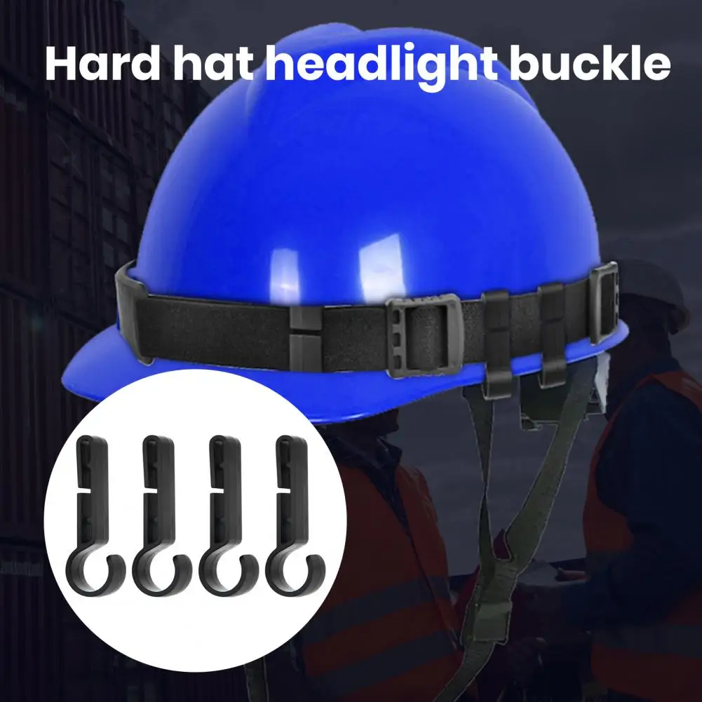 

4Pcs Helmet Buckle Tight Clamping Safety Anti-oxidation Non-slip Fixed Headlight Miner Lamp Headlight Buckle