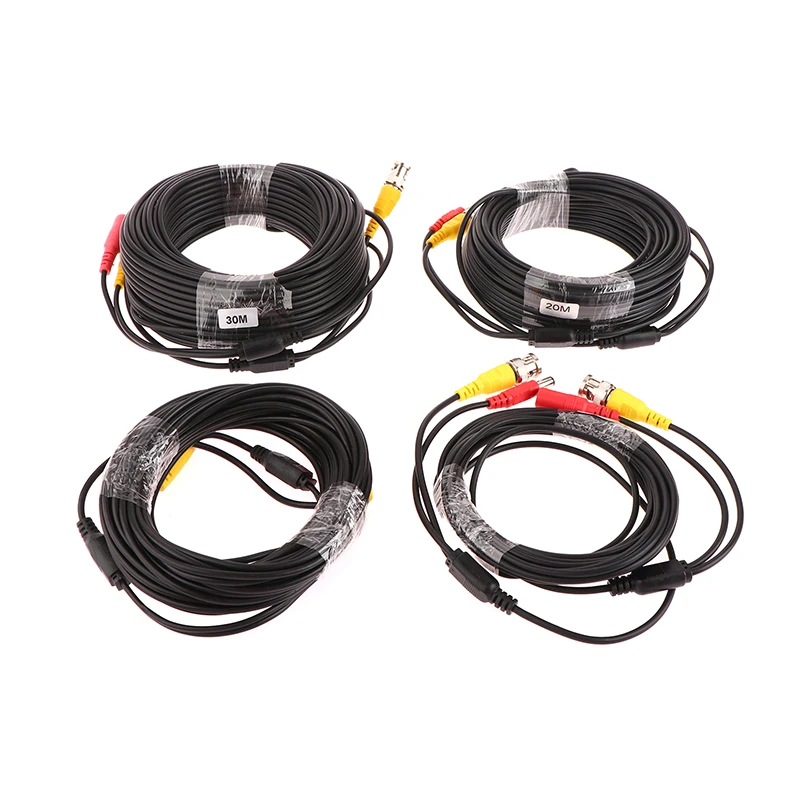 

Camera Cables 5M/10M/20M/30M BNC Cable Output DC Plug Cable For Analog AHD Surveillance CCTV DVR System Accessories