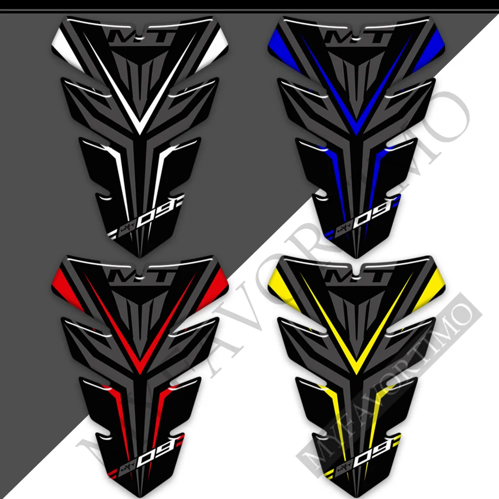 For Yamaha MT09 MT FZ 09 SP Motorcycle Tank Pad Side Gas Knee Grip Protector Fender Stickers 2016 2017 2018 2019 2020 2021