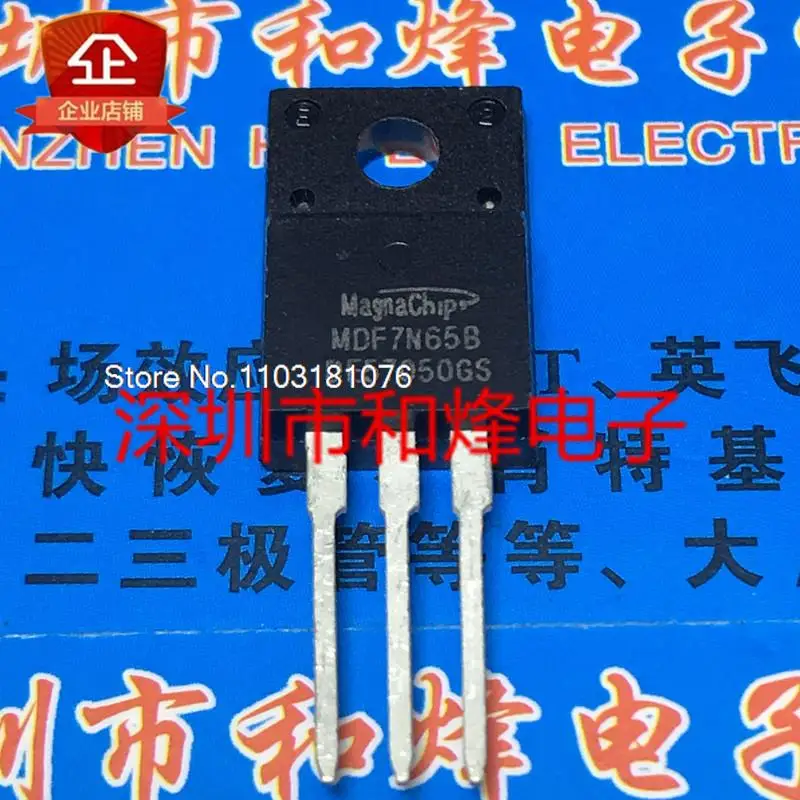 

(20 шт./лот) MDF7N65B TO-220F 650V 7A новый оригинальный запасной чип питания