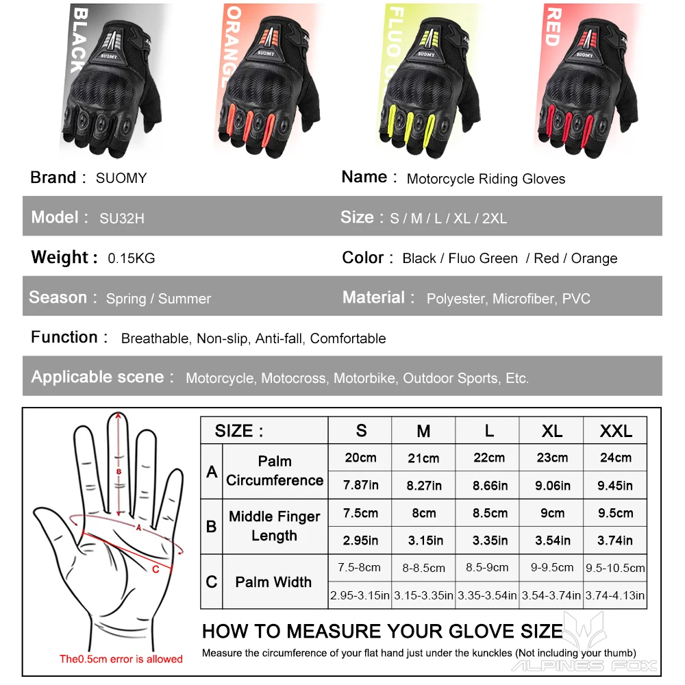 SUOMY ������� �ݼհ��� ��⼺ ������ �尩, ���� ���� ��Ʈ ����Ŀ MTB ATV ���̵� �հ��� ���� �尩, ���� �Ż�