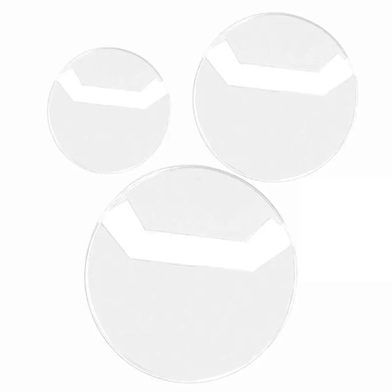 10pcs 지우기 라운드 배지 PVC 보호 케이스 핀 배지 보관 가방 DIY 만들기 배지 디스플레이 가방 포장 커버 재료