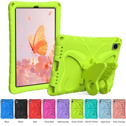 EVA Kids Cute Cartoon Butterfly Tablet Case with 3D Stand - M10FHD Plus TB - X606F (Grass Green)