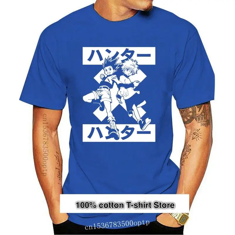 Camiseta negra de Hunter X para hombre ropa divertida marca cuello redondo HxH Hanta nuevo 2021 |